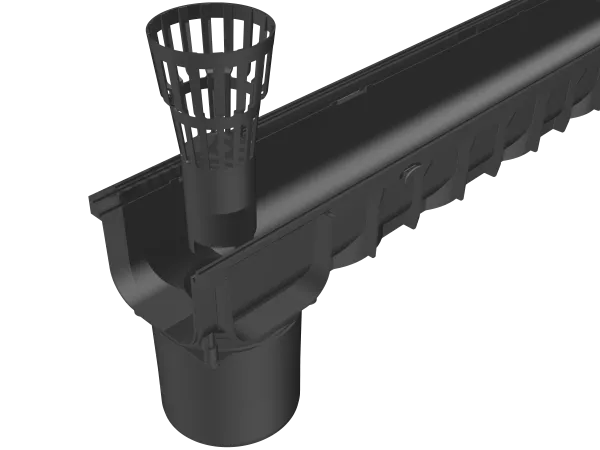 DekDrain Vela A15 Outlet Trapped Sump Gully with Leaf Guard